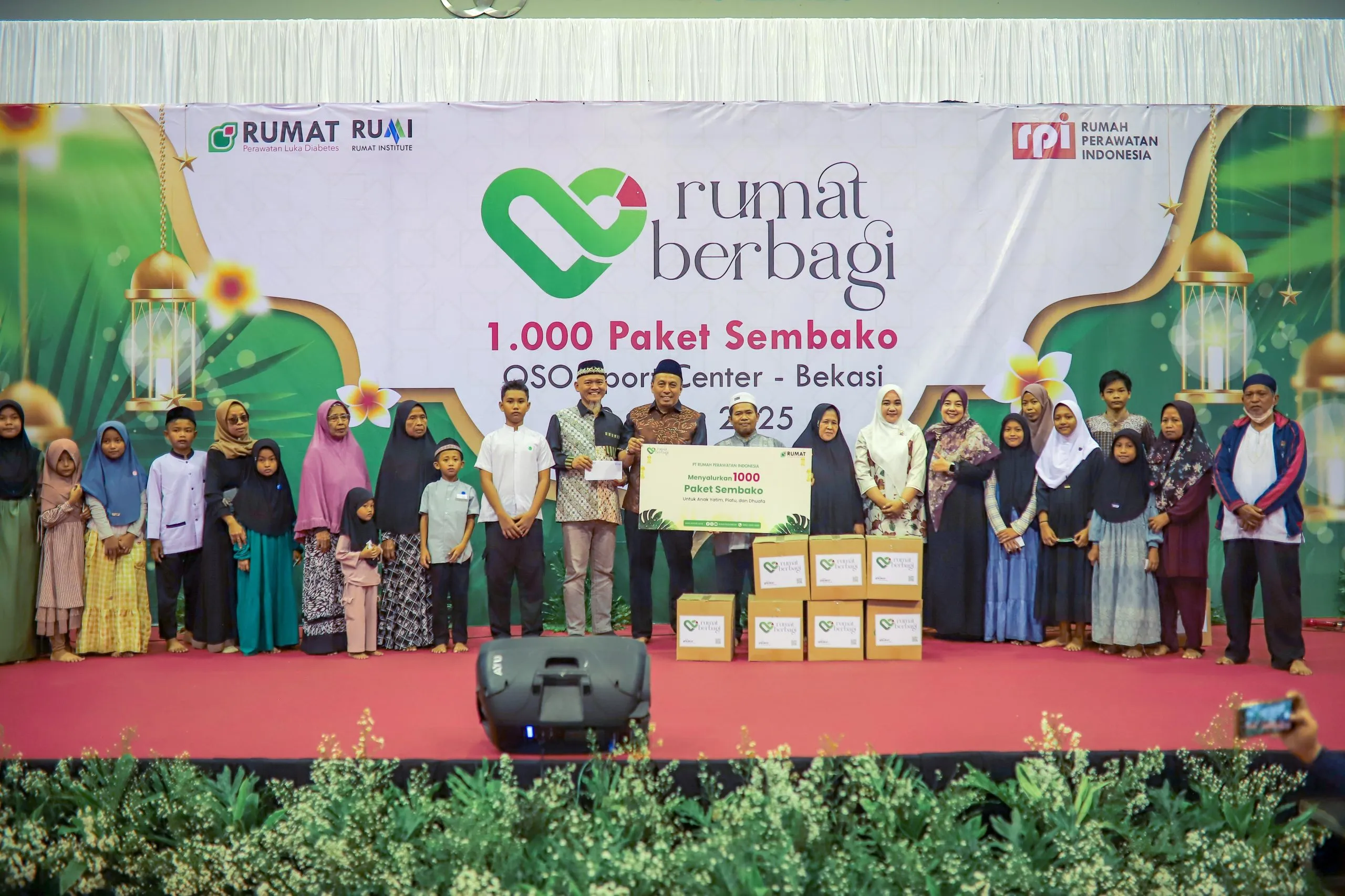 RUMAT Berbagi 1.000 Paket Sembako Ramadhan untuk Yatim dan Dhuafa di Bekasi